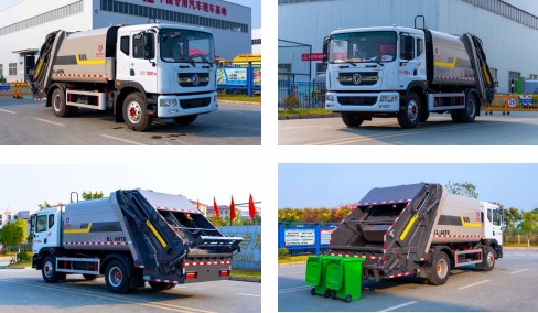 13方東風(fēng)多利卡D9壓縮垃圾車_凱力風(fēng)牌KLF5180ZYSE6型壓縮式垃圾車