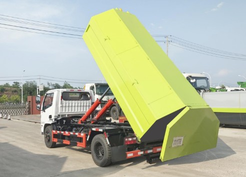 12噸南駿藍(lán)牌勾臂垃圾車(chē)